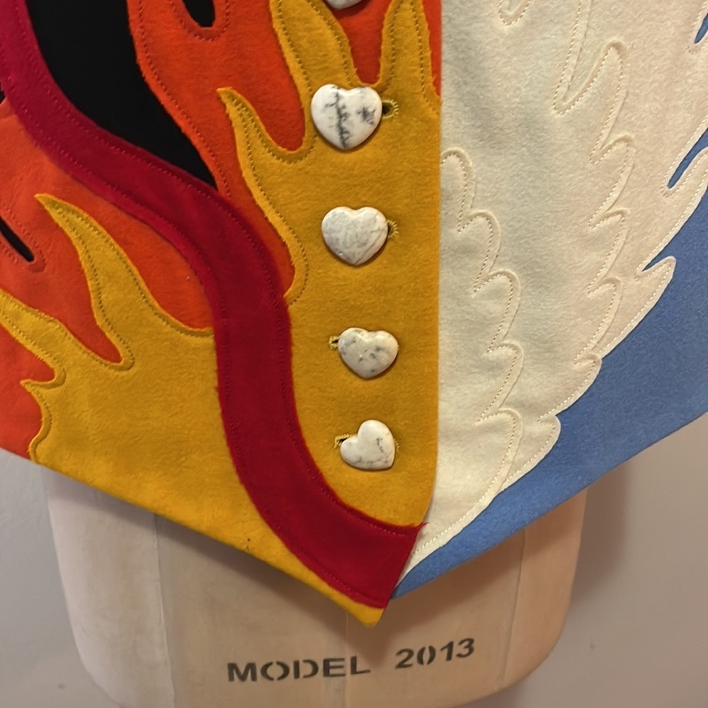 Moschino Cheap Chic Flames Wings Devil Angel vest - Picture 3 of 10